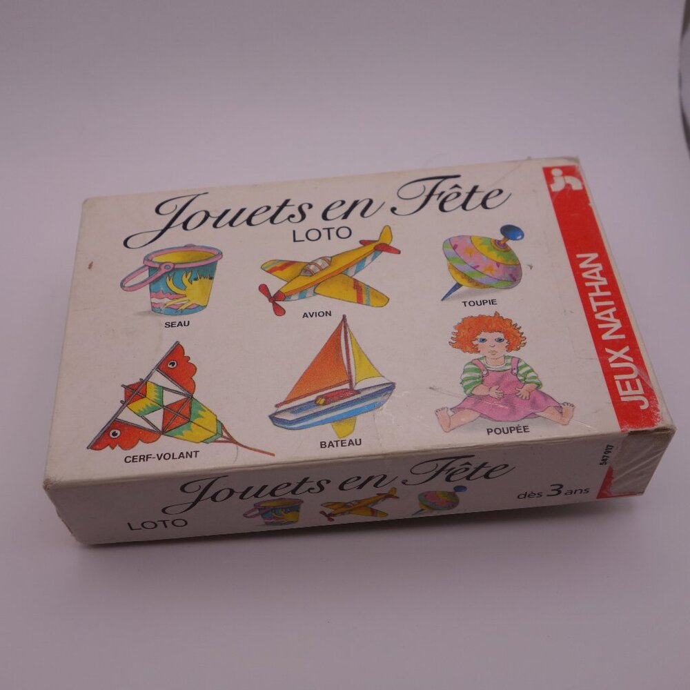 Vtg Nathan Jouets en Fete Loto Game - Complete
